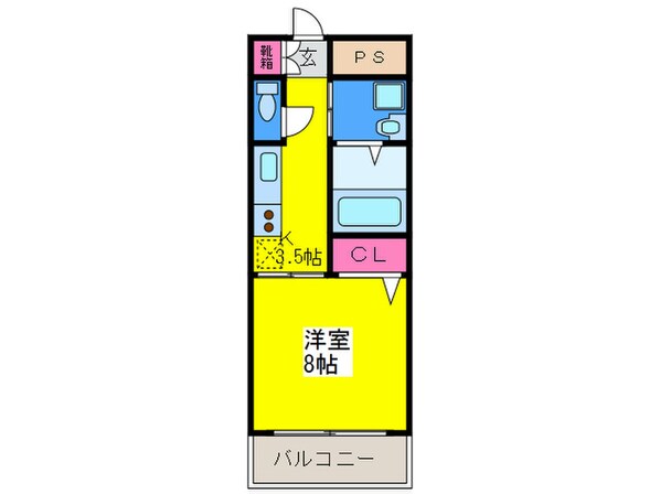 プランドール南巽の物件間取画像